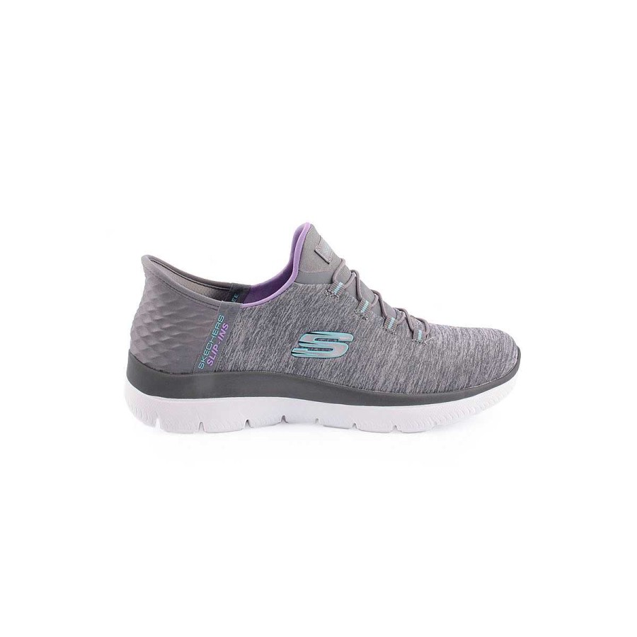 Mulher SKECHERS | Sapatilha Skechers Heathered Mesh Bungee